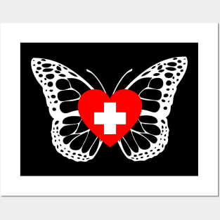 Nurse Butterfly Design Posters and Art